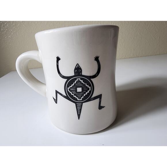 PIPESTONE "Ancient Mimbrano Indian" Coffee Mug Turtle - Picture 2 of 7